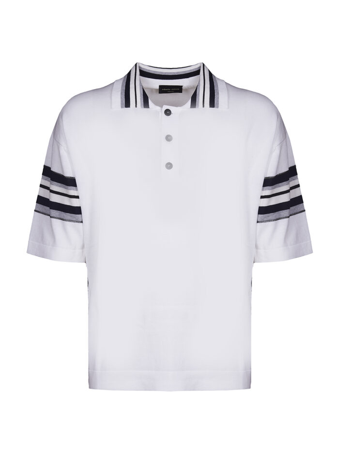 ROBERTO COLLINA POLO BIANCO