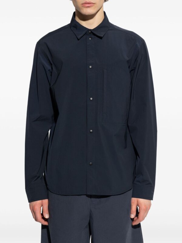 WOOLRICH CAMICIA BLU