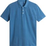 WOOLRICH POLO BLU DENIM