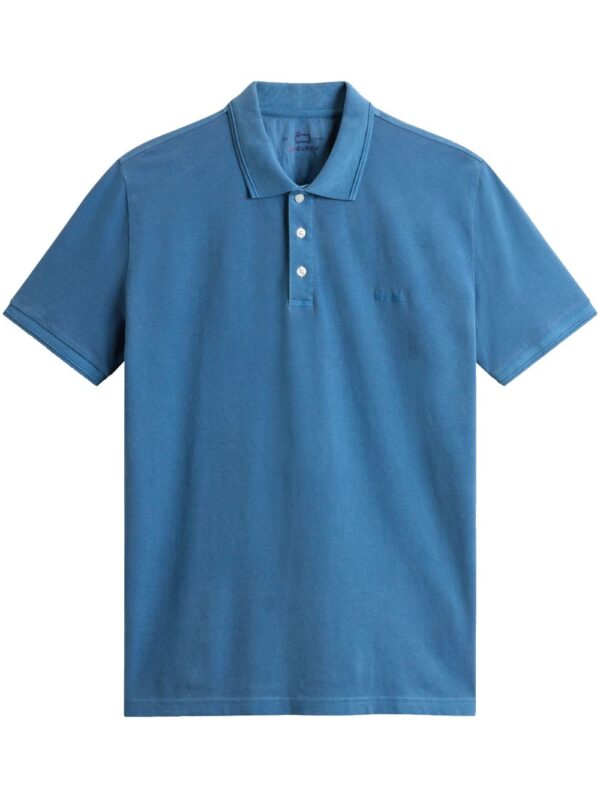 WOOLRICH POLO BLU DENIM