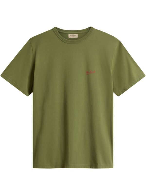 WOOLRICH T-SHIRT VERDE MILITARE