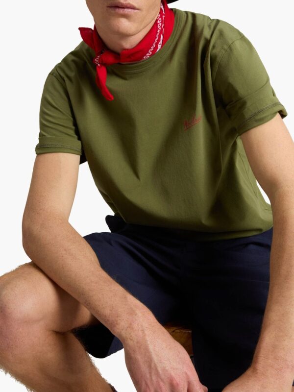 WOOLRICH T-SHIRT VERDE MILITARE