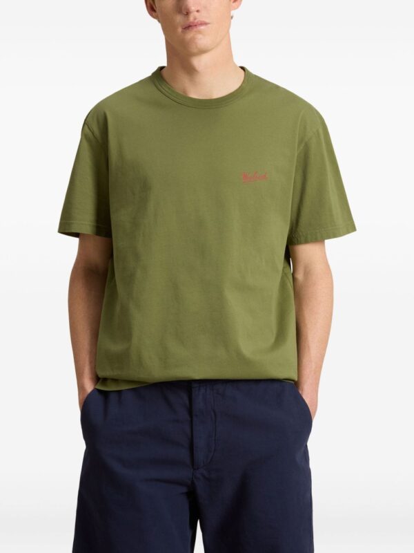 WOOLRICH T-SHIRT VERDE MILITARE