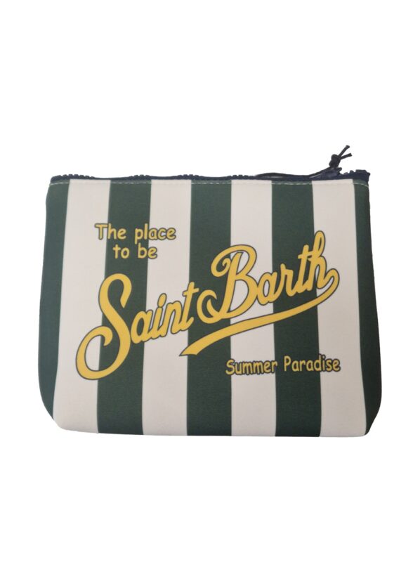 MC2 SAINT BARTH POCHETTE VERDE/BIANCO